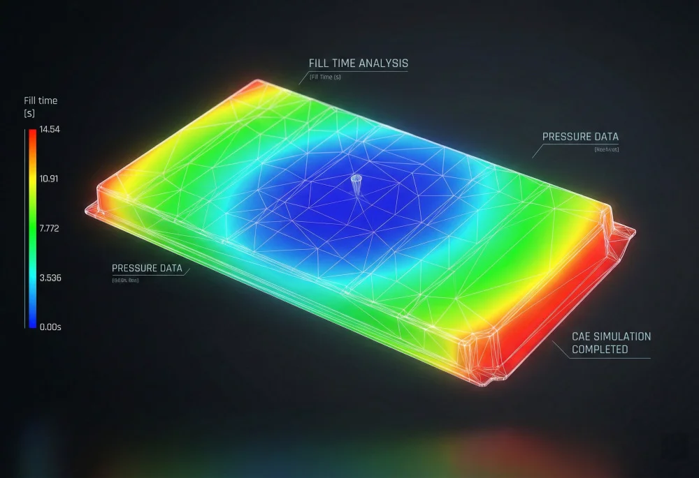 Moldflow Analysis Heat Map